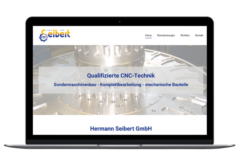 Screenshot Website Hermann Seibert GmbH